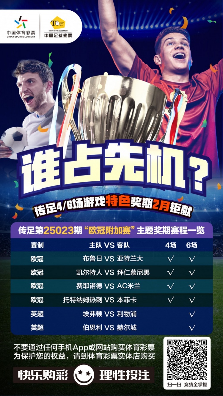  誰占先機？！傳足特色獎期第25023期聚焦歐冠附加賽
