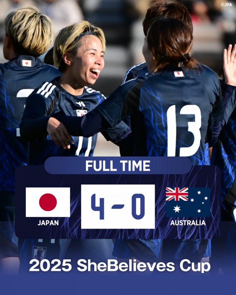  熱身賽日本女足4-0澳大利亞女足，田中美南2射1傳&長(zhǎng)谷川唯任隊(duì)長(zhǎng)