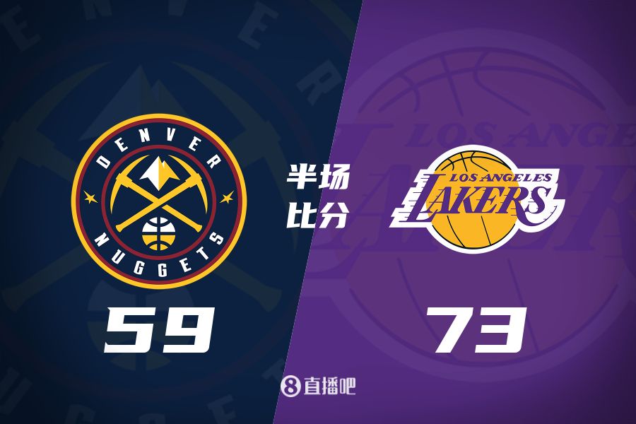  水銀瀉地的進攻火力次節(jié)暫緩！東契奇25分 湖人半場領(lǐng)先掘金14分