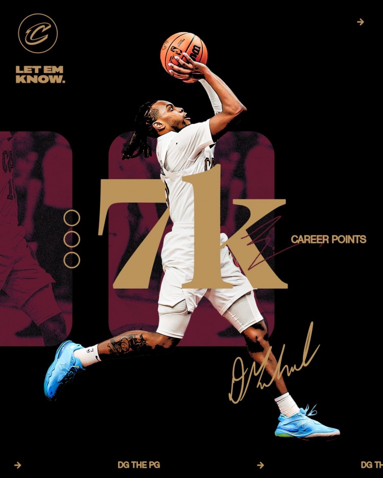  未來可期！加蘭騎士生涯得分達(dá)到7000分 隊史第11位！